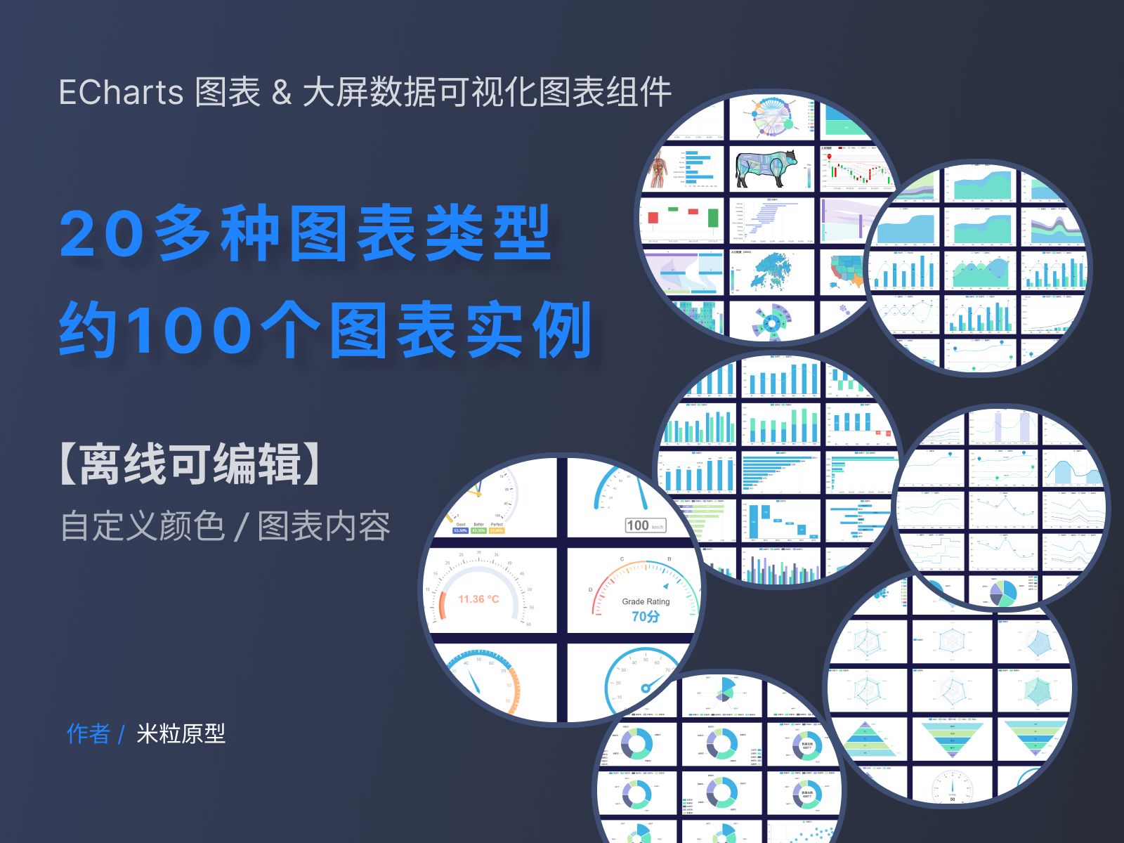 ECharts图表100个实例【离线可编辑】